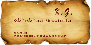 Körözsi Graciella névjegykártya